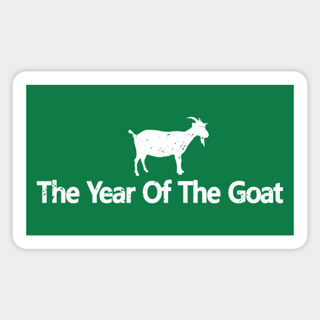 The Year Of The Goat Sticker by SeattleDesignCompany